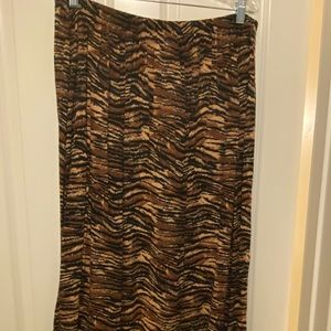 Tiger printed skirt
